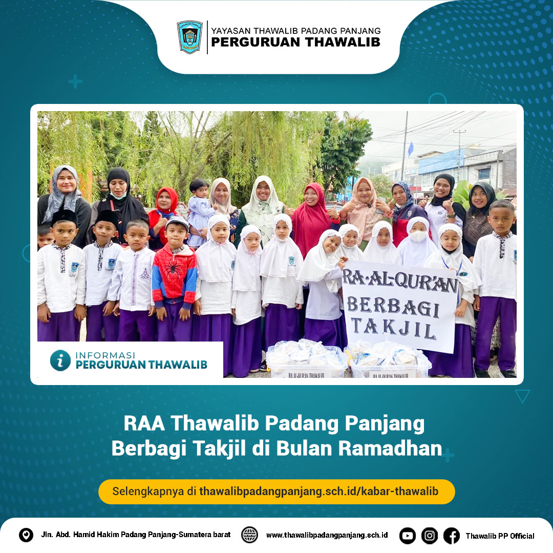 RAA Thawalib Padang Panjang Berbagi Takjil di Bulan Ramadhan